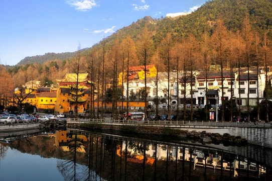 九华山风光 九华街景区