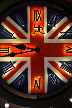 英国国旗装饰钟