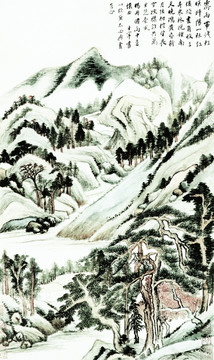 董其昌仿古山水高清圖