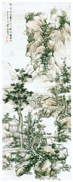 藍(lán)瑛 云壑高逸圖