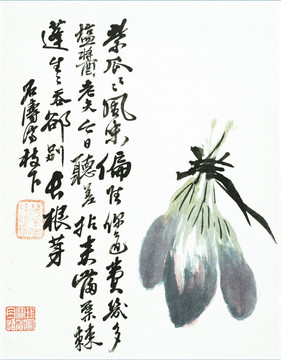 清 石涛 花卉山水册