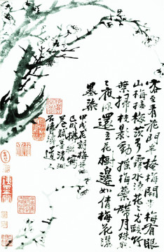 石濤 花鳥畫高清圖