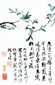石濤 花鳥(niǎo)高清畫(huà)