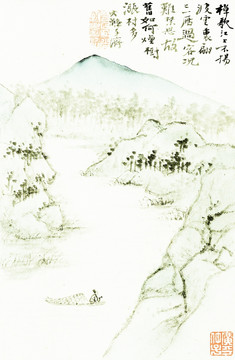 石濤 山水畫高清圖