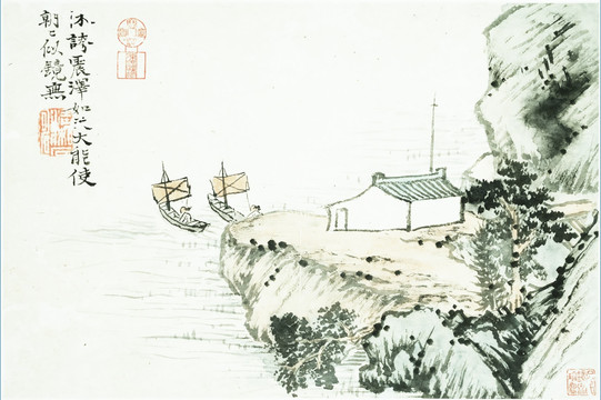 石濤 山水畫高清圖