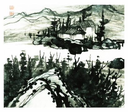 明 石濤 設(shè)色山水冊(cè)