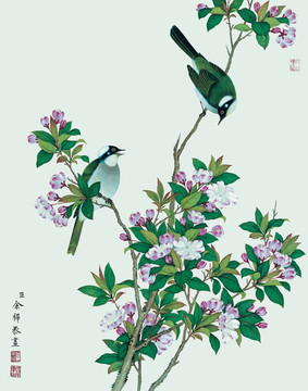 余摯 花鳥(niǎo)畫(huà)冊(cè)