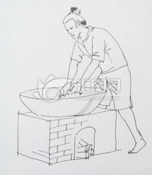 茶藝 茶藝插畫殺青