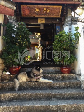 云南丽江 特色小店大门