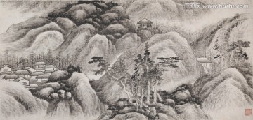 龔賢 水墨山水