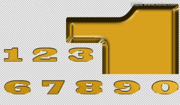 金色數(shù)字