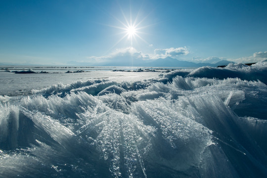 冰雪赛里木湖