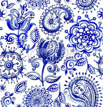 矢量花紋圖
