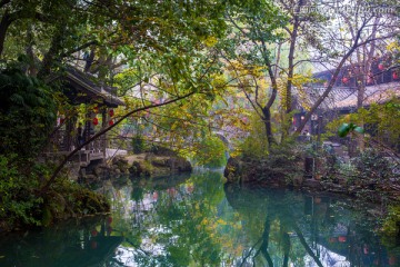 锦里古街水景