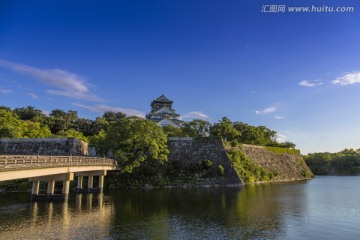 日本天守阁水景