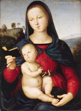 圣母子欧式人物油画