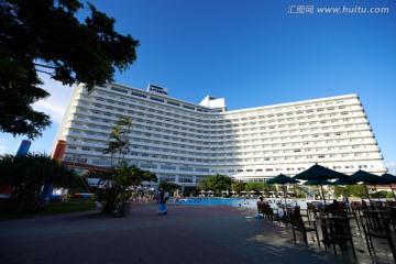 日本冲绳残波岬皇家酒店全景