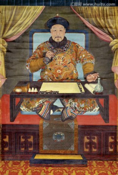 郎世寧 乾隆皇帝朝服像