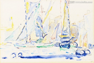 歐式水彩風(fēng)景畫