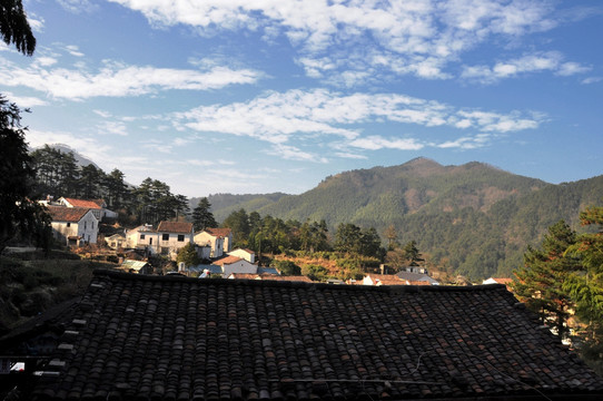 九華山風(fēng)光 民居