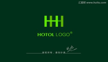 床logo 字母H标志