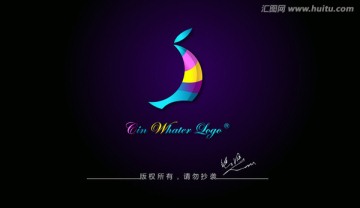 香蕉logo 月亮logo