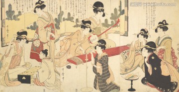 高清橫幅人物浮世繪