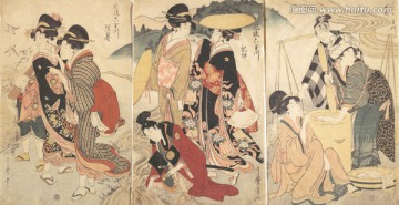 高清橫幅仕女浮世繪