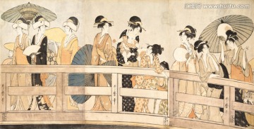 高清橫幅仕女浮世繪