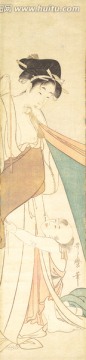 高清橫幅仕女浮世繪