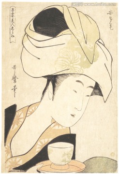 高清橫幅美女浮世繪