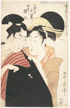 高清橫幅美女浮世繪