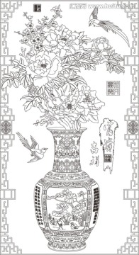 花瓶富貴吉祥