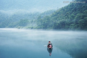 雾漫湖南郴州小东江