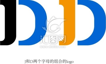 J和D兩個字母組合的logo