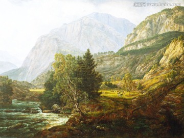 欧式古典风景油画
