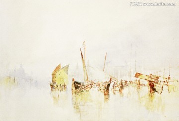 威廉透納作品印象派風景油畫