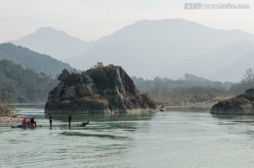 楠溪江狮子岩风光