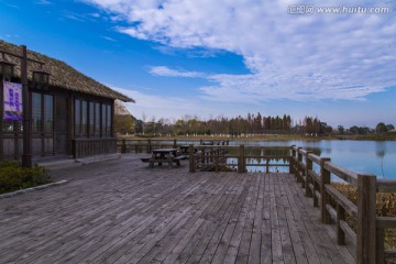 太湖湿地公园观景平台