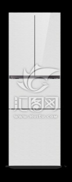 三開門電冰箱冰箱正面圖