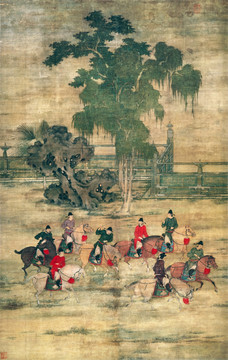 趙喦 八達游春圖 未分層