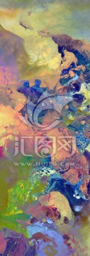 玄關高清抽象油畫
