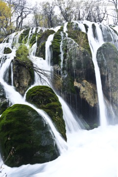 九寨沟瀑布风景风光