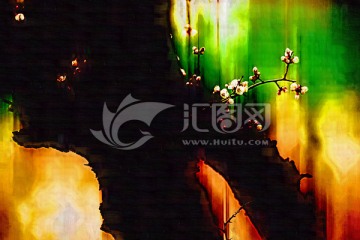 杏花裝飾畫(huà) 無(wú)框畫(huà)