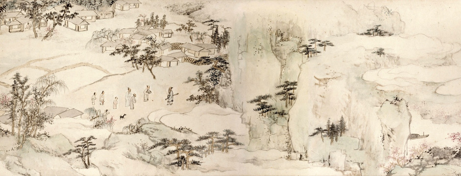 查士標(biāo) 桃園圖 未分層