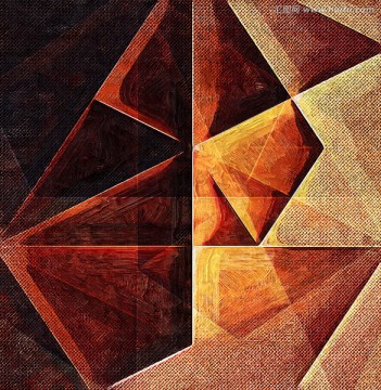 几何抽象装饰画 无框画