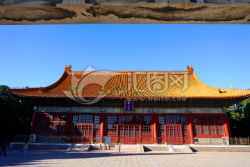 北京中山公园中山堂建筑外观