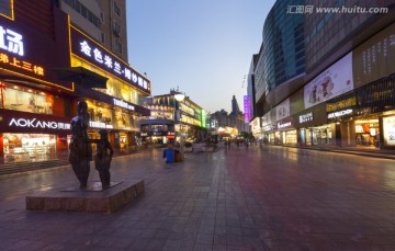 合肥步行街夜景