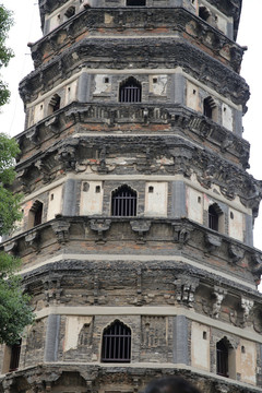 苏州云岩寺塔（局部）