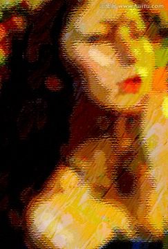 女人油畫 TIF無(wú)分層